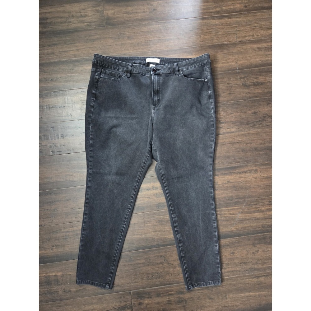 Lane‎ Bryant Ultimate Stretch Skinny Jeans Plus Size 22 Black High-Rise